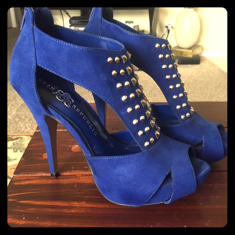 Rock republic royal blue heels